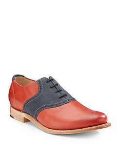Nikko 2 Leather & Suede Saddle Shoes