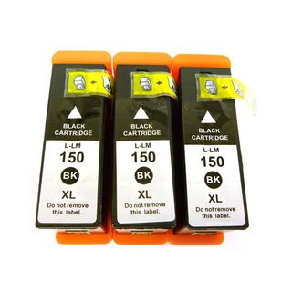 Compatible Lexmark 150xl 14n1614 Black Ink Cartridges (pack Of 3) (BlackPrint yield At 5 percent coverage black cartridges yield up to 750 pagesModel LM150XLPack of Three (3) cartridgesNon refillableWe cannot accept returns on this product.A compatible
