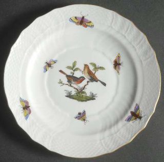 Herend Rothschild Bird (Ro) Bread & Butter Plate, Fine China Dinnerware   Bird,