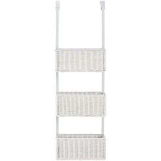 Over the Door 3 Tier Basket Storage, White