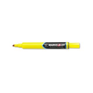Marks a lot Large Chisel Tip Permanent Marker (YellowWeight 2 ouncesModel AVE08882Quantity One (1)Non refillableTip type Chisel )