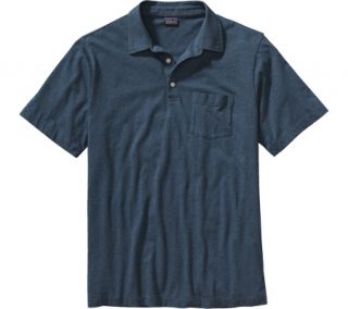 Mens Patagonia Short Sleeved Squeaky Clean Polo Shirt   Glass Blue Polo Shirts