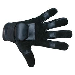 Mbs Small Full Finger Black Hillbilly Wrist Guard Gloves (BlackHillbilly Wrist Guard glovesSize Small Goatskin leather construction Full finger designDouble stitched with heavy duty nylon threadIntegrated wrist guard and gloves designMaterials Leather, 