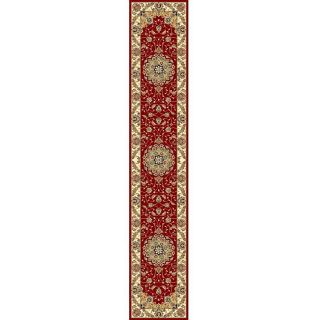 Lyndhurst Collection Red/ Ivory Runner (23 X 6)