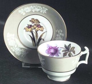 Spode Lady Blessington Stone Footed Cup & Saucer Set, Fine China Dinnerware   Va