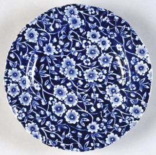 Staffordshire Calico Blue (Crownford Stamp) Bread & Butter Plate, Fine China Din