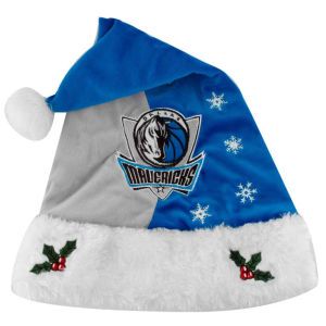 Dallas Mavericks Forever Collectibles Team Logo Santa Hat