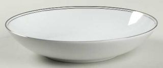 Noritake Platina Coupe Soup Bowl, Fine China Dinnerware   Thin Platinum Ring, Pl
