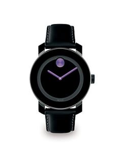 Movado Bold Stainless Steel Watch/Purple   Black Purple