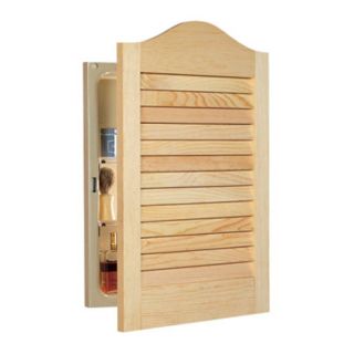 Broan Nutone Unfinished Wood Arched Louver with Steel Body 16W x 24H in.