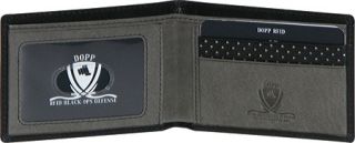 Mens Dopp RFID Alpha Collection Front Pocket Slimfold   Black Billfolds