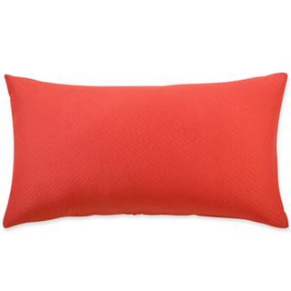 enney Home Flower Power Oblong Decorative Pillow, Intense Coral