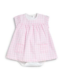 Petit Bateau Infants Check Dress   Pink