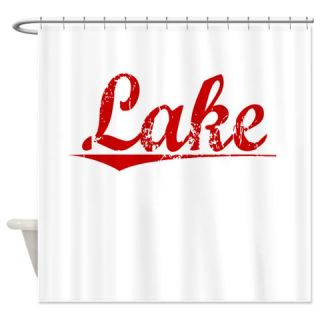  Lake, Vintage Red Shower Curtain  Use code FREECART at Checkout