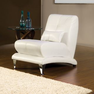 Hokku Designs Sewell Leather Chair IDF 6072 WHT C / IDF 6071 EXP C Color White