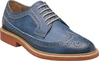 Mens Florsheim Ninety Two Ox   Chalk Blue Milled Leather Lace Up Shoes