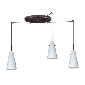 Besa Lighting BEL 3JW 412419 BR Cierro Pendant