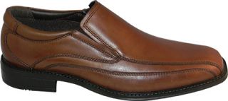 Mens Dockers Franchise   Tan Burnished Full Grain Leather Bicycle Toe Shoes