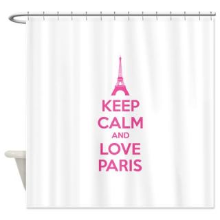  Keep calm and love Paris Shower Curtain  Use code FREECART at Checkout