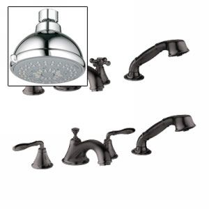 Grohe 25 502 ZB0 27682000 Seabury Roman Tub Filler with Personal Hand Shower wit