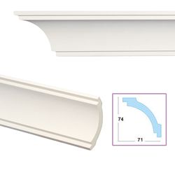 Smooth Cove 4.1 inch Crown Molding