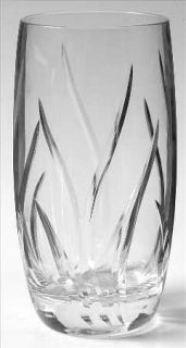 Mikasa Agena Highball Glass   Clear, Vertical Curved Lines