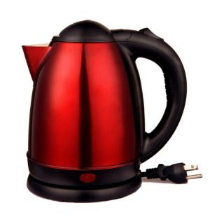 Brentwood 1.5L SS Cordless Tea Kettle Red Multicolor   KT1785