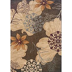 Messina Brown/ Beige Transitional Area Rug (78 X 1010)