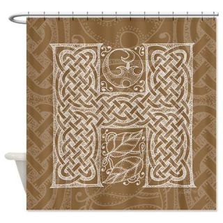  Celtic Letter H Shower Curtain  Use code FREECART at Checkout