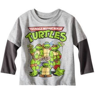 Teenage Mutant Ninja Turtles Infant Toddler Boys 2Fer Tee   Gray 18 M