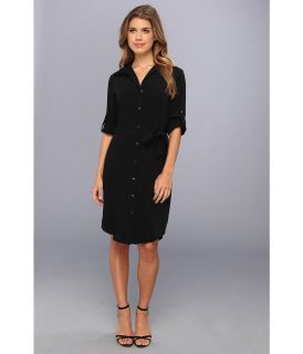 Calvin Klein Shirt Dress Womens Dress (Black)