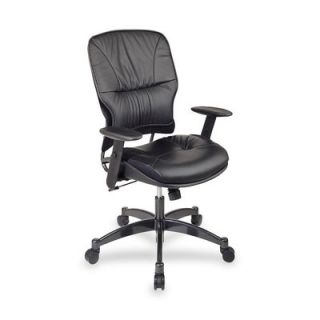 OSP Furniture Mid Back Leather Managerial Chair OSP2900