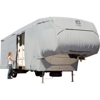 Classic Accessories Permapo 5th Wheel Cover   Gray, Fits 29ft. 33ft. 5th