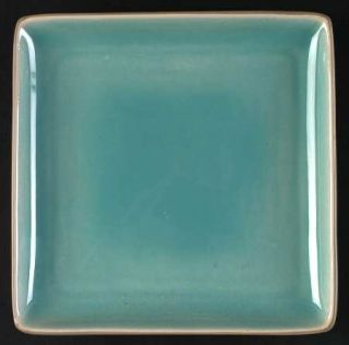  Studio Turquoise Square Salad Plate, Fine China Dinnerware   Turquoise