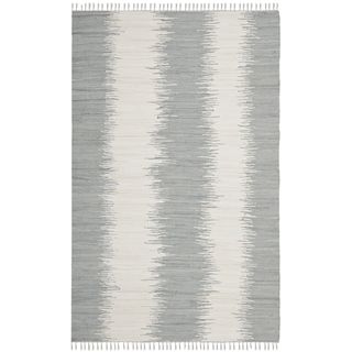 Safavieh Hand woven Montauk Grey Cotton Rug (4 X 6)