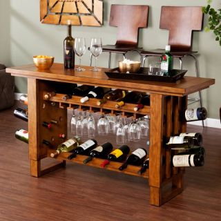 Southern Enterprises Syrah Riddling Wine Console Table Multicolor   HN5165 2