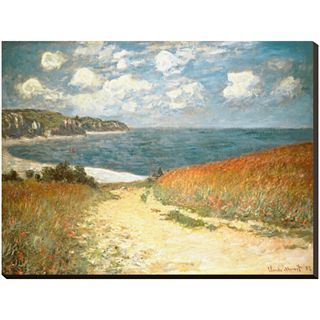 ART Path Through the Corn at Pourville, c.1882 Stretched Canvas Wall Art