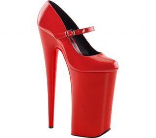 Womens Pleaser Beyond 020   Red/Red PVC High Heels