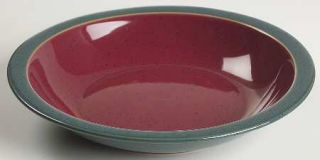 Denby Langley Harlequin Rim Soup Bowl, Fine China Dinnerware   Multicolor Stonew