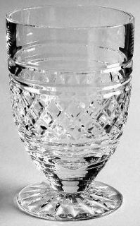 Waterford Castletown Juice Glass   Cut Verticals & Horizontal Thumbprints