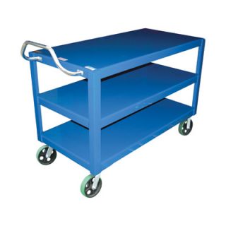 Vestil Ergo Handle Cart   3 Shelves, 4,000 Lb. Capacity, 48in.L x 24in.W,