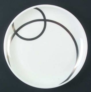 Wedgwood Ripple Dinner Plate, Fine China Dinnerware   Platinum Intertwined Lines