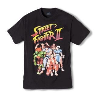 Mens Street Fighter Graphic Tee   Black S