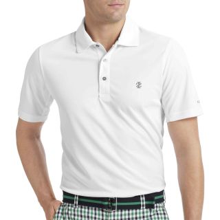 Izod Golf Solid Pieced Polo, White, Mens