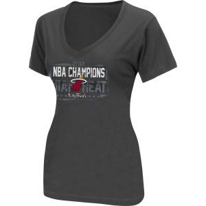 Miami Heat 5th & Ocean NBA Womens 2012 Champ Stencil Vneck T Shirt