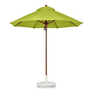 Frankford 11 ft. Fiberglass Market Umbrella with Wood Grain Pole Burgundy  