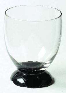 Weston Lilly Pad Foot Black Wine Glass   Clear,Black Lilly Pad Foot,No Stem