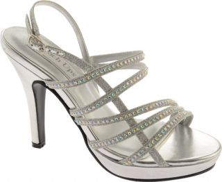 Womens Touch Ups Julie II   Silver Metallic Prom Shoes