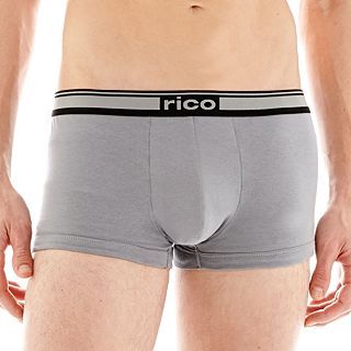 RICO 2 pk. Stretch Cotton Trunks, Black/Gray, Mens
