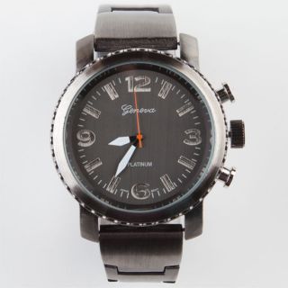 Metal Band Watch Gunmetal One Size For Men 232748112